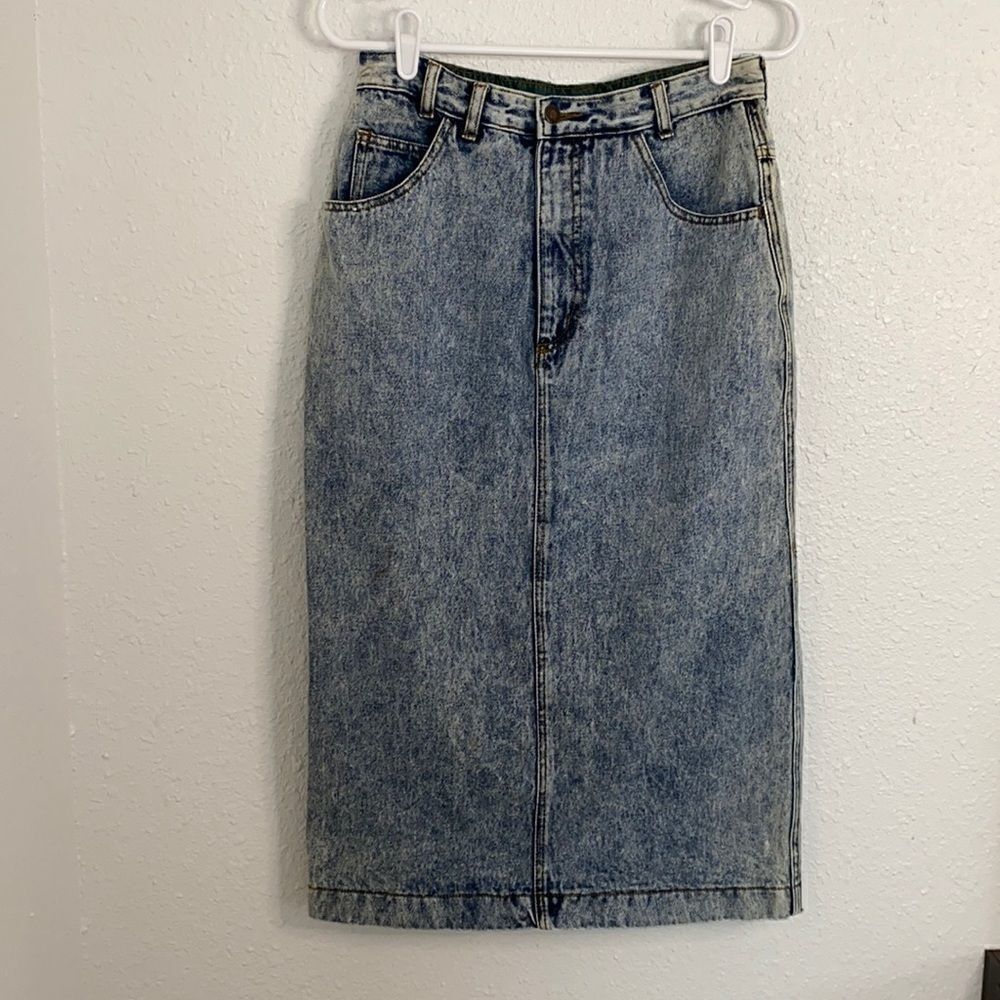 ⭐️Vintage Jordache Acid Wash Pencil Skirt
